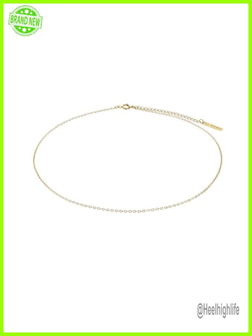 14K Gold PVD Coated Waterproof Stainless Steel Chain Necklace